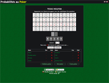 Tablet Screenshot of fr.pokerprobability.net